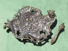 Assiette Sculpture Bronze Casse-Noisette Goût Baroque Relief Vintage Xx Seconde