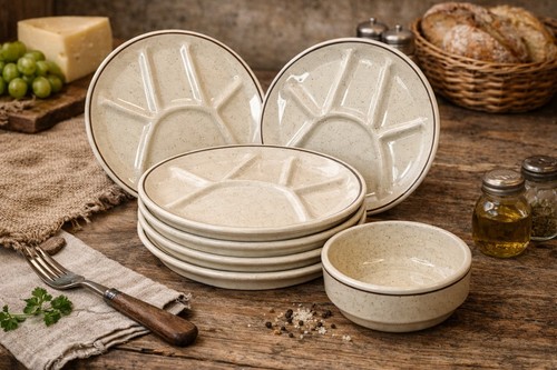 Ensemble assiettes à - assiettes,