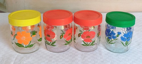Lot pots bocaux vintage - lot,
