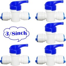 5 PCS 3/8" Robinet en ligne RO Raccord Osmoseur de filtre à eau Pour réfrigér...