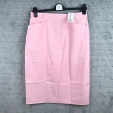 Frank Eden jupe femme T 46 neuf rose A line ladies pink skirt 75% coton poly