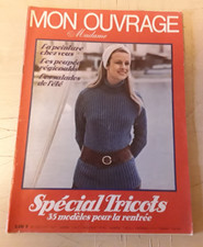 MON OUVRAGE Madame N°275  1971  mode fashion poupées tricot French women mag