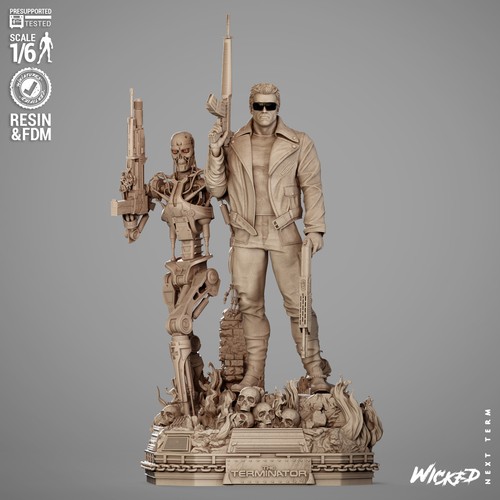 Terminator 800 figure - &, t-800