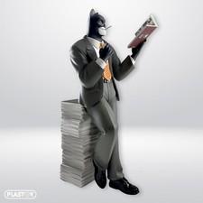 STATUE RESINE BLACKSAD PILE LIVRES 24 cm PLASTOY COLLECTOYS