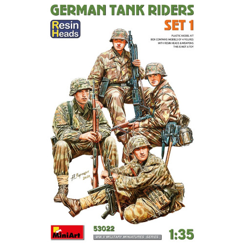 German tank riders set - german,
