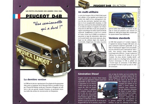 Peugeot d4b fiche - /,