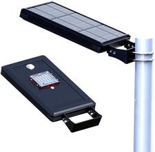 Luminaire Solaire 2000lm 14W Aluminium Anticorrosion Jardin Cour Rue Extérieur
