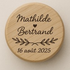 Bouchons en Liège et Bois Personnalisés - Gravure sur Mesure - par lot de 10 