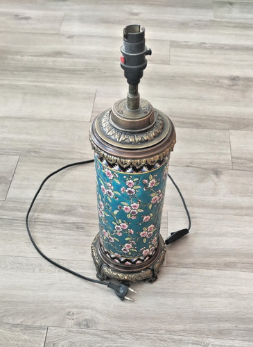 Grand pied lampe emaux - lampe,