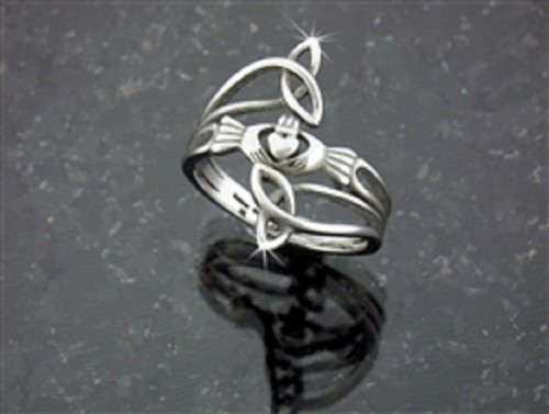 Bague claddagh trinity - bague,