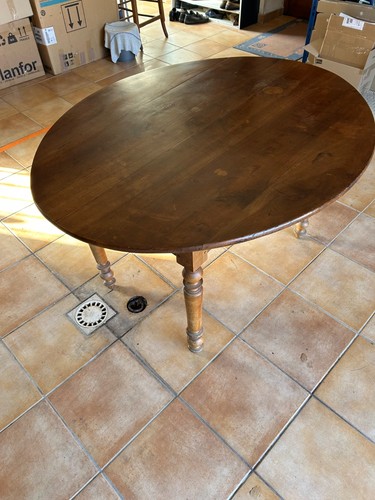 Table merisier ovale 30x1 05 - table, 1.30x1.05