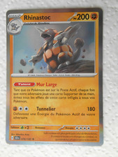 Carte Pokémon rare Holo Rhinastoc 200 PV 076/142 (Couronne stellaire)