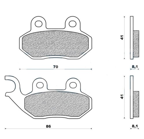 Plaquettes frein g1380 - de,