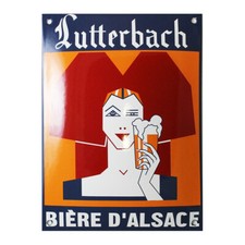 Plaque émaillée : LUTTERBACH