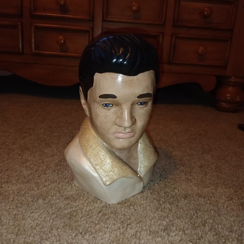 Elvis presley bust ceramic - presley,