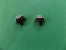 INTERRUPTEUR / INVERSEURS  A GLISSIERE . BIPOLAIRE . LOT DE 2 .