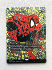 Mtg Carte Magic Marvel Spider-Man Arachnogenesis Borderless FOIL English NM