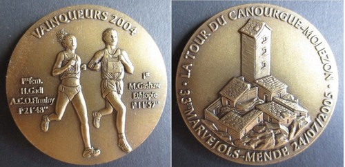 Lozère médaille 33e marathon - médaille,