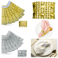 Or Argent Acrylique Serviette