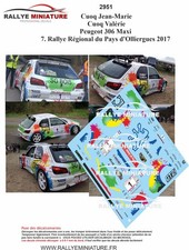 DECALS 1/43 REF 2951 Peugeot