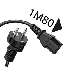 Câble d'alimentation de haute qualité - Fiabilité et robustesse garanties 1,80 m