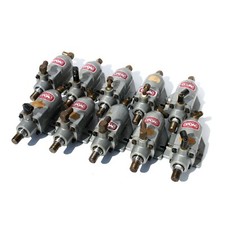 Lot 10 vérins pneumatiques CPOAC Agripex, dia 40, long 50, raccords et tubes