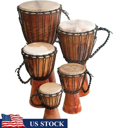 Mahogany wood djembe drum - mahogany,