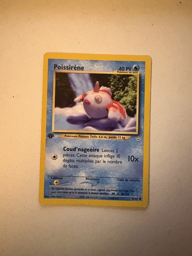 Carte pokémon poissirène - carte,