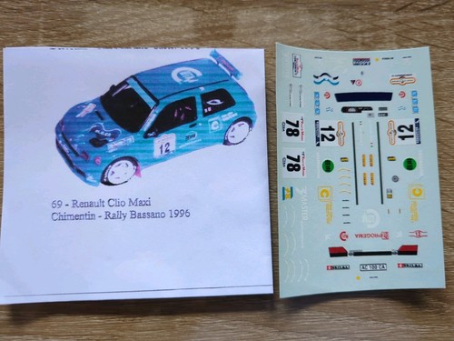 Decalc renault clio maxi - 1/43,