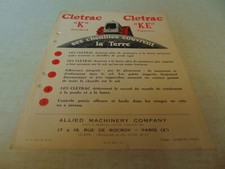 Prospectus brochure tracteur chenille CELTRAC K et KE vigneron