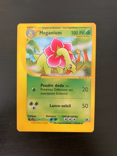Carte pokémon meganium - carte,