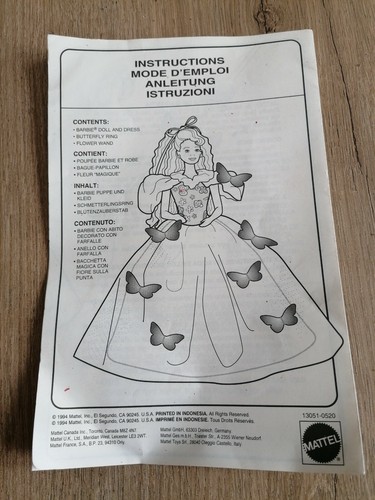 Mattel barbie 1994 brochure - mattel,