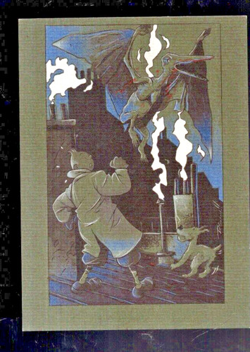 Tintin carte postale - carte,