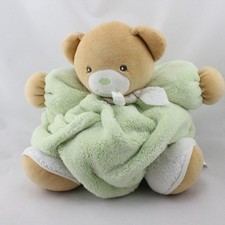 Doudou ours plume beige vert blanc KALOO - 20549