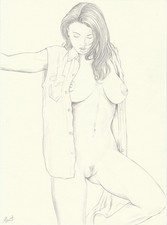 dessin de nu féminin (female