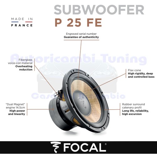 Focal p25fe flax evo - focal, subwoofer