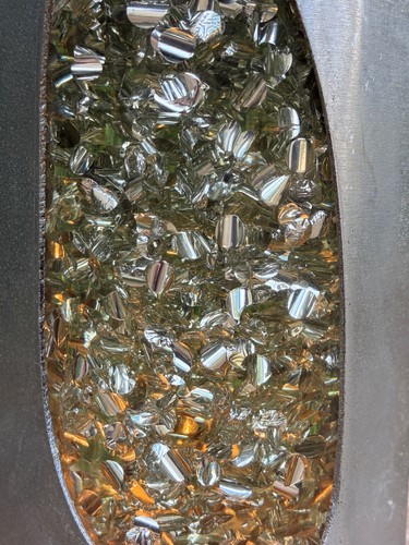 Lampe paillettes 1970 chic - lampe,