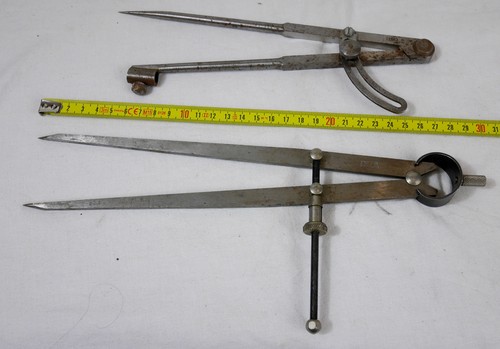 Anciens compas pointe sèche - 2,