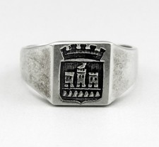 Vintage Bague Chevalière en