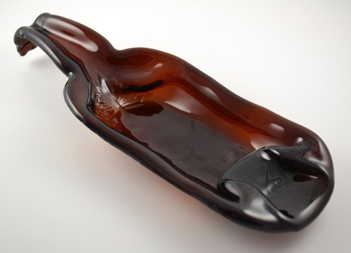 Art glass bottle bowl - glass,