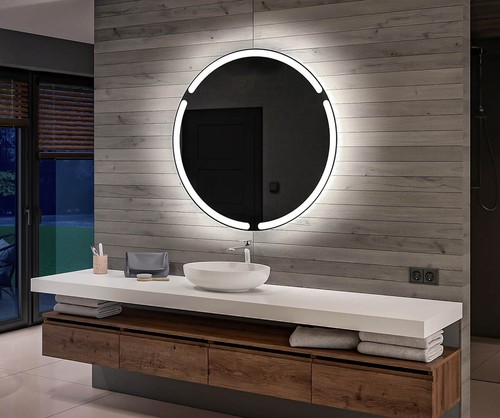 Miroir rond led éclairé - miroir,