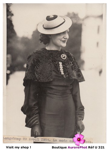 Mode femme 1934 toilette - femme, 1934,
