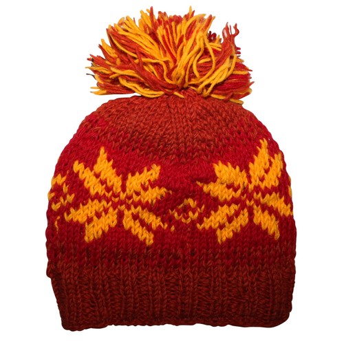 Bonnet laine avec pompon - laine,