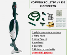 Balai Éléctrique Vorwerk Folletto vk 135 Avec HD 40 Nouvelle - 12 Mois D