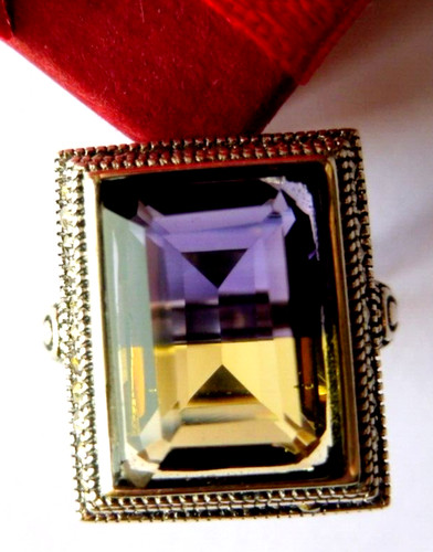 Bague amétrine précieuse - bague, 19