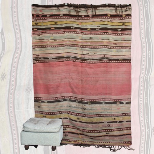 Kilim sourd vintage - fait, main