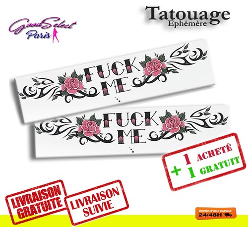 Tatouage temporaire fuck me - temporaire, -fuck