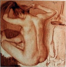 Jeune fille nue à sa TOILETTE