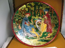 1972 Christmas  Jean-Paul Loup, Enamel Plate,, No. 263 of 500, Limoges