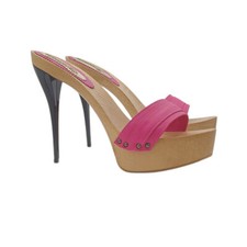 Mules Hautes Avec Talon A